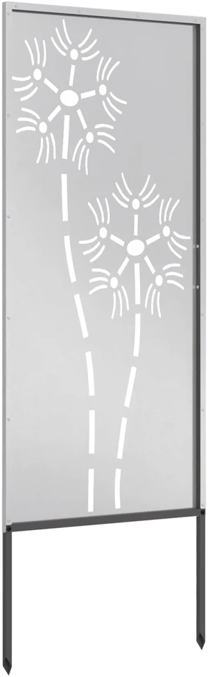Sodo privatumo ekranas Sidabro 50 x 140 cm Nerūdijantis plienas