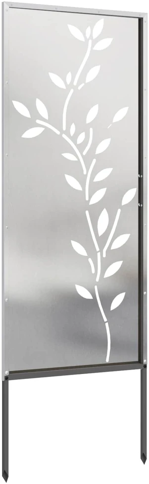 Sodo privatumo ekranas Sidabro 50 x 140 cm Nerūdijantis plienas