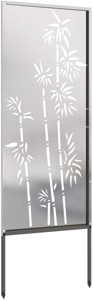 Sodo privatumo ekranas Sidabro 50 x 140 cm Nerūdijantis plienas