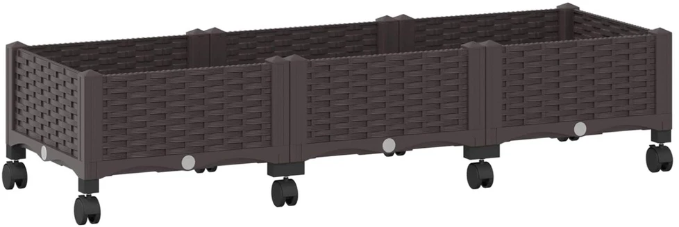 Sodo puodynė su ratukais Ruda 120 x 40 x 29 cm PP