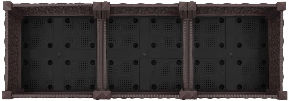 Sodo puodynė su ratukais Ruda 120 x 40 x 29 cm PP