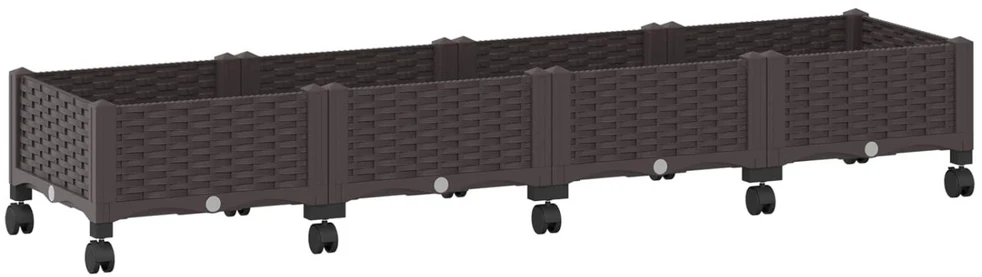 Sodo puodynė su ratukais Ruda 160 x 40 x 29 cm PP