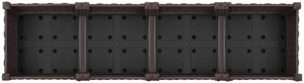 Sodo puodynė su ratukais Ruda 160 x 40 x 29 cm PP