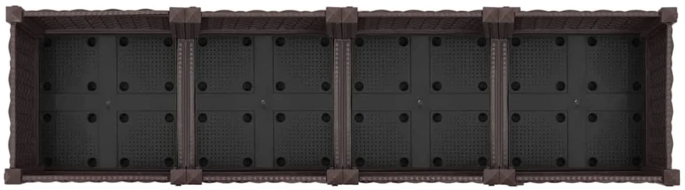 Sodo puodynė su ratukais Ruda 160 x 40 x 29 cm PP