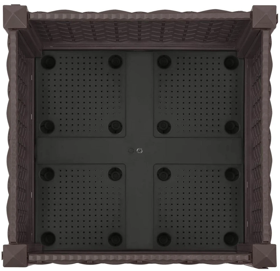 Sodo puodynė su ratukais Ruda 40 x 40 x 29 cm PP