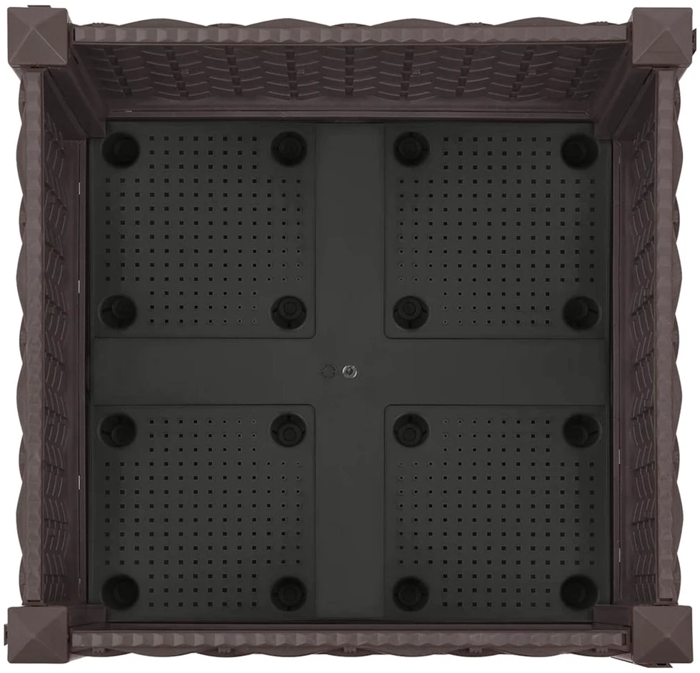 Sodo puodynė su ratukais Ruda 40 x 40 x 29 cm PP