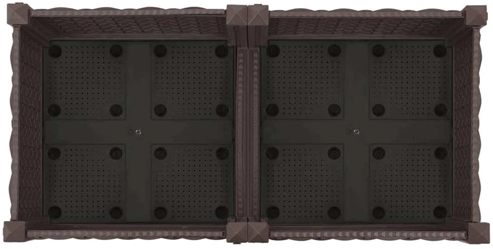 Sodo puodynė su ratukais Ruda 80 x 40 x 29 cm PP