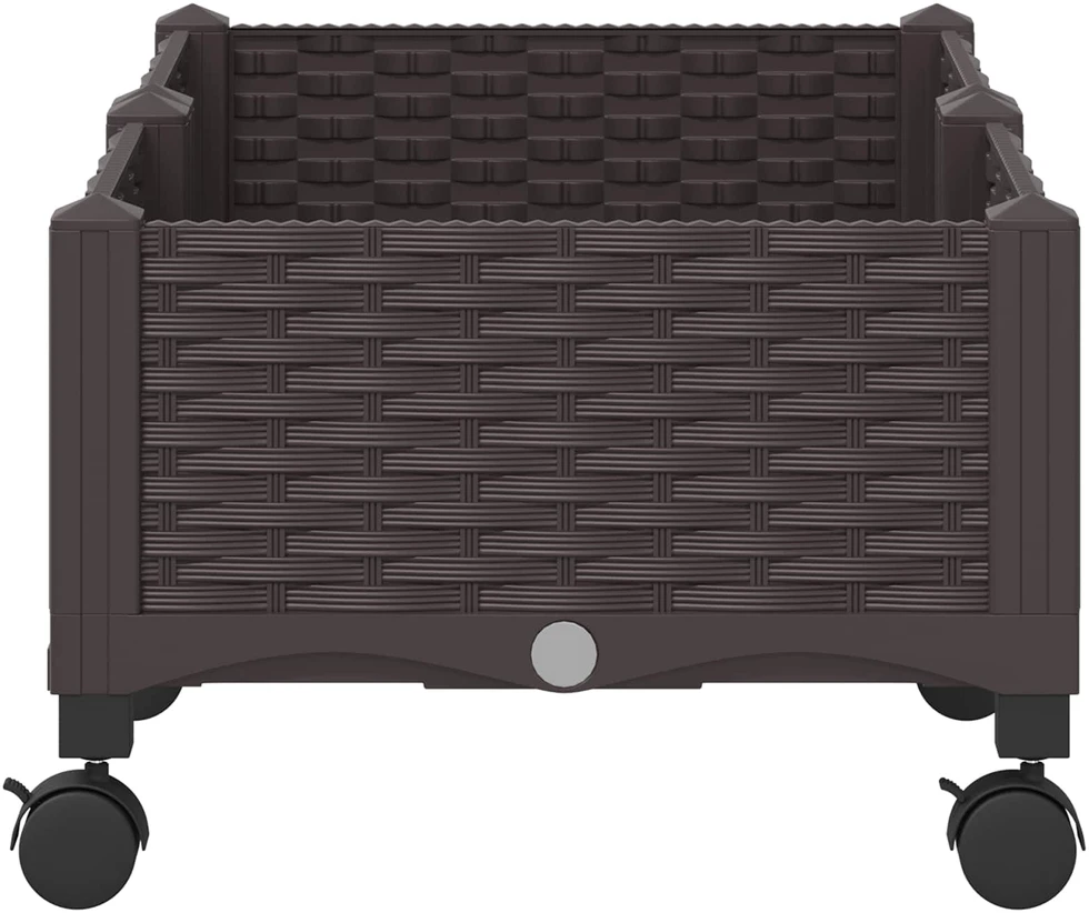 Sodo puodynė su ratukais Ruda 80 x 40 x 29 cm PP