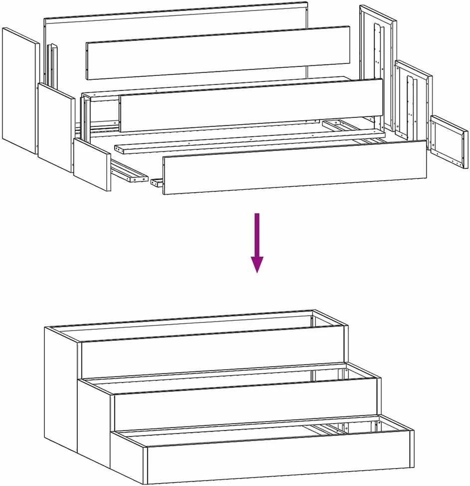 Sodo vazonas Balta 90 x 90 x 35 cm Šaltai valcuotas plienas