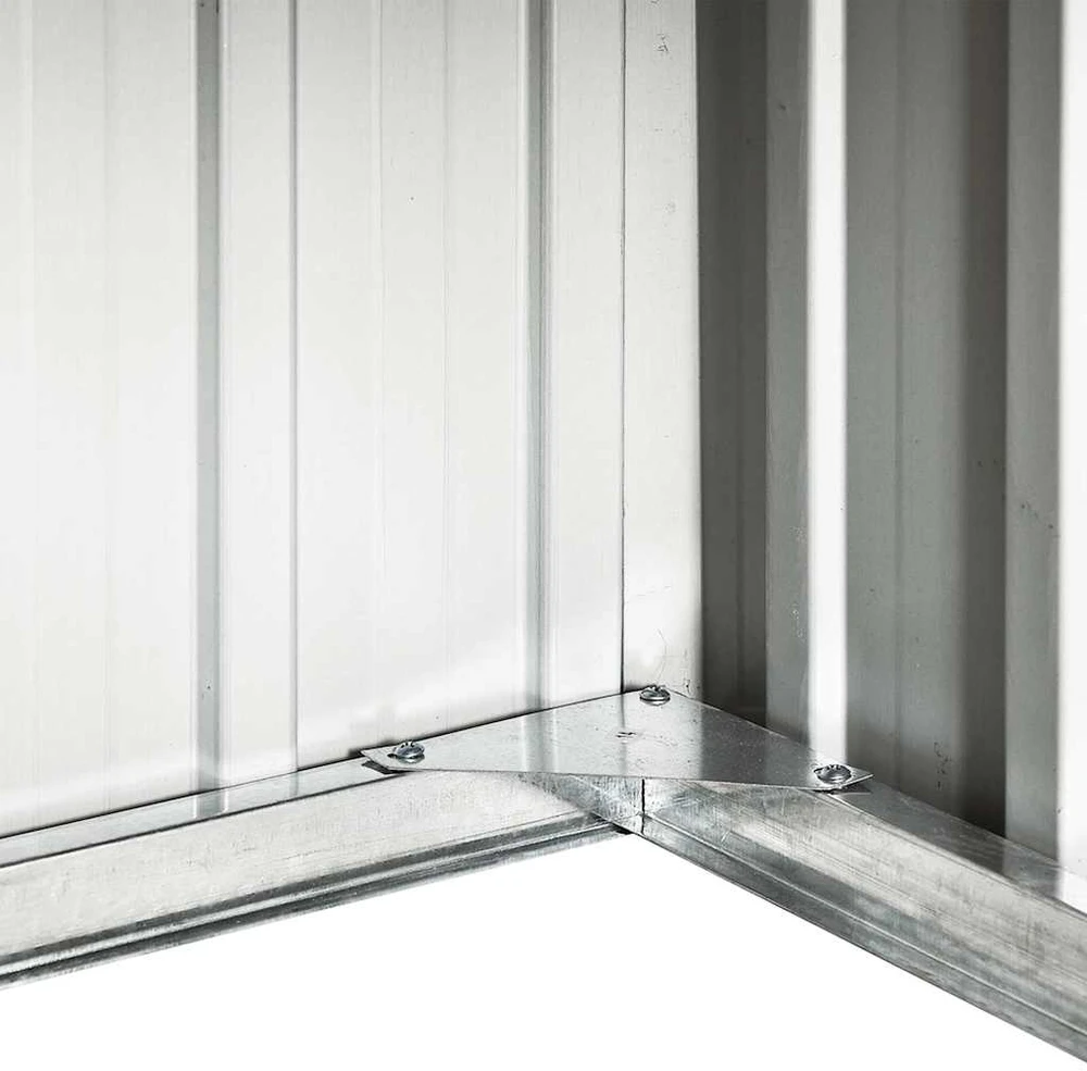 Sodo roboto vejapjovės garažas, rudas, 92x97x63cm, plienas