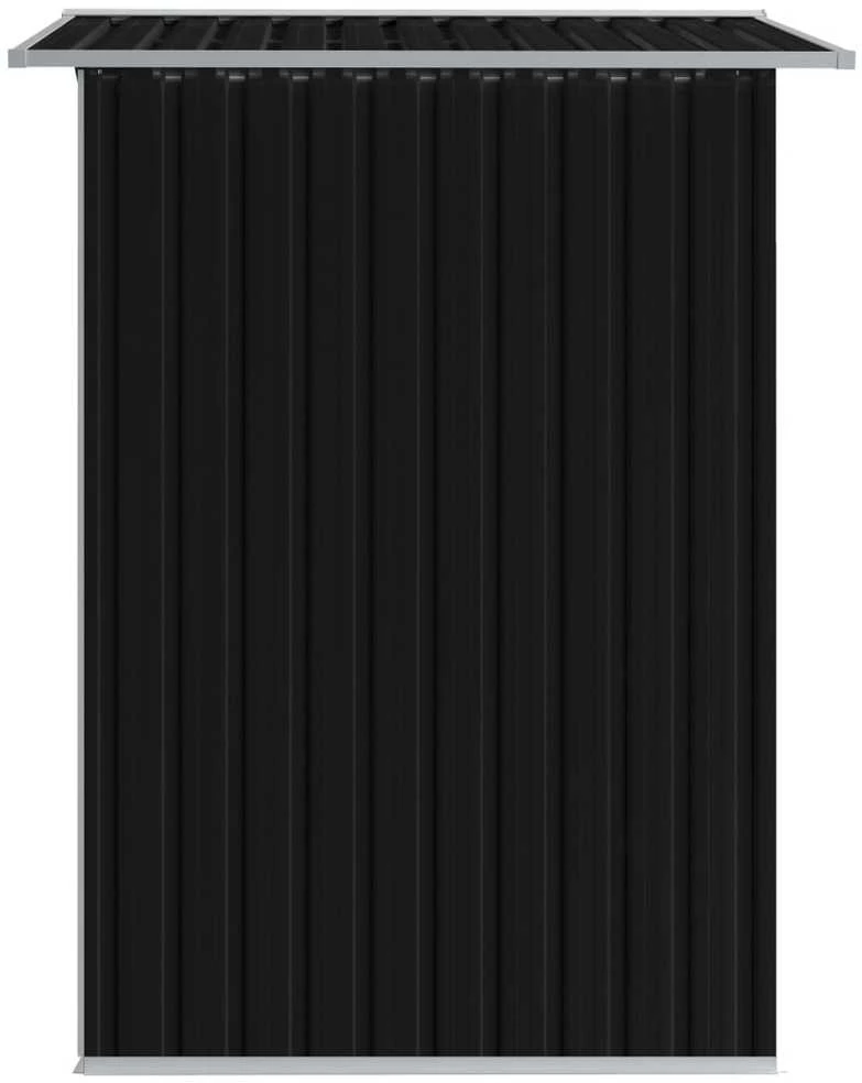 Sodo sandėliukas, antracito spalvos, 204x132x186cm, plienas