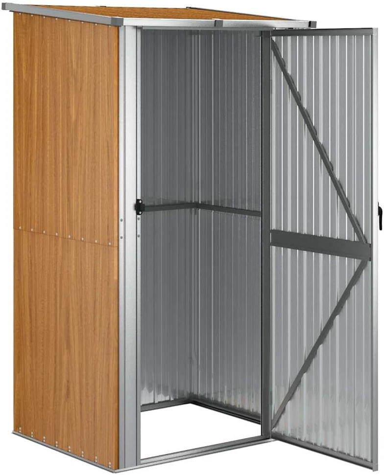 Sodo pašiūrė, ruda, 118,5x97x209,5cm, galvanizuotas plienas