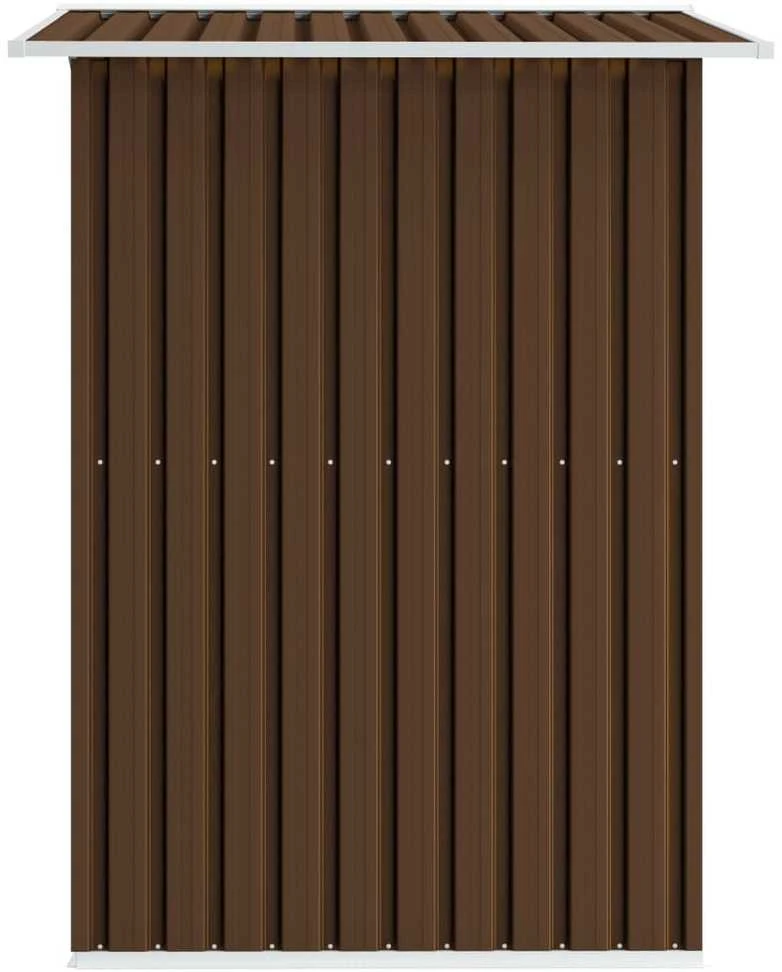 Sodo sandėliukas, rudos spalvos, 204x132x186cm, plienas