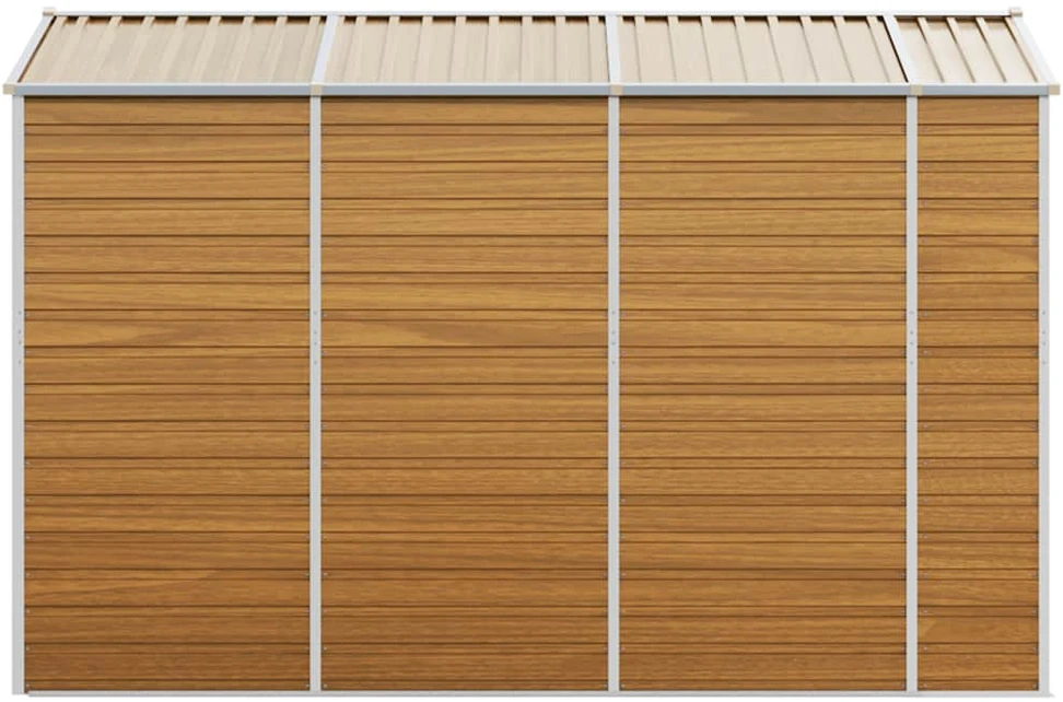 Sodo pašiūrė, šviesiai ruda, 191x300x198cm, plienas