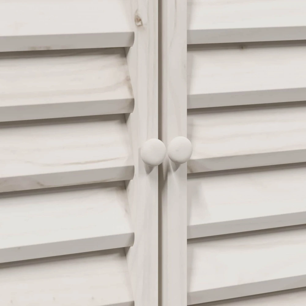 Sodo Sandėlys Balta 106 x 56 x 113,5 cm Kietasis pušinis medis