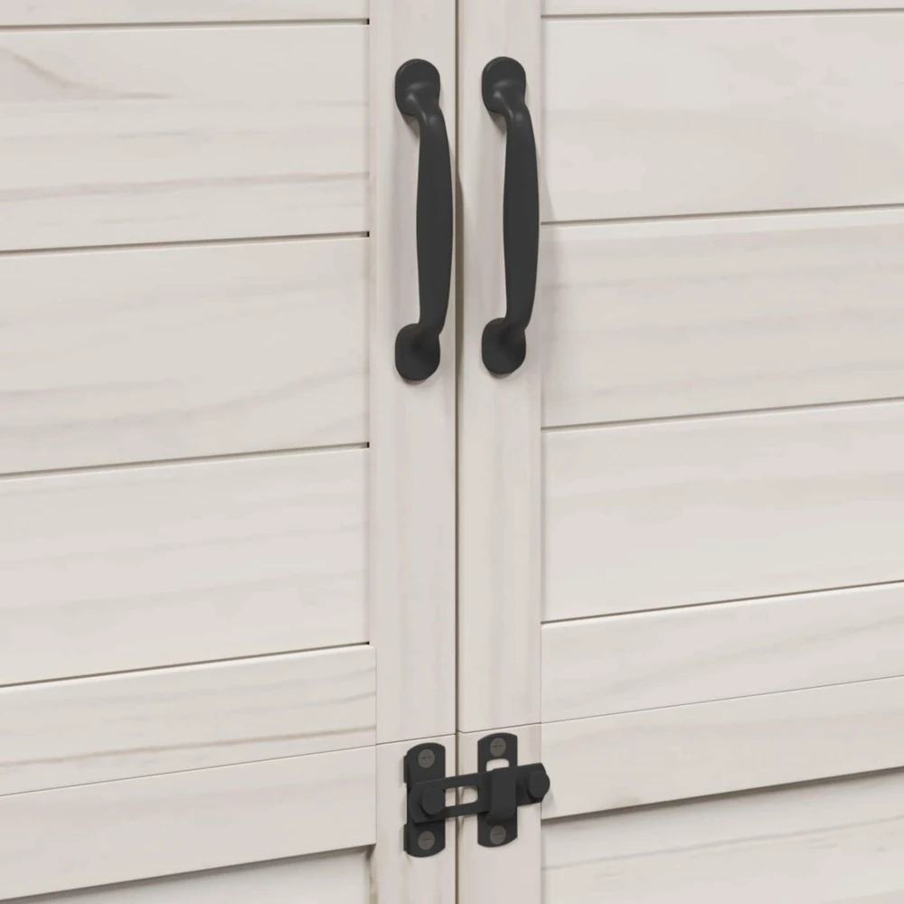 Sodo Sandėlys Balta 106,5 x 56 x 176 cm Kietasis pušinis medis