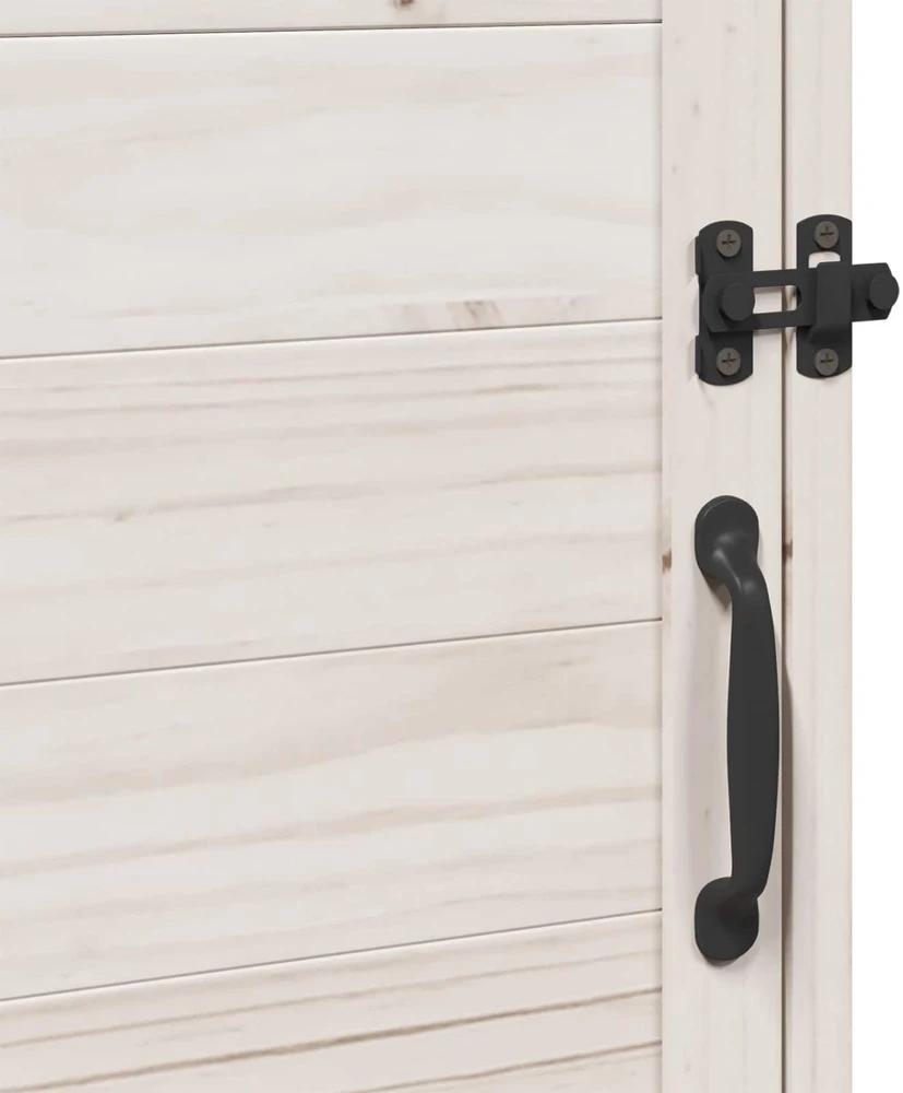 Sodo Sandėlys Balta 59 x 56 x 113,5 cm Kietasis pušinis medis