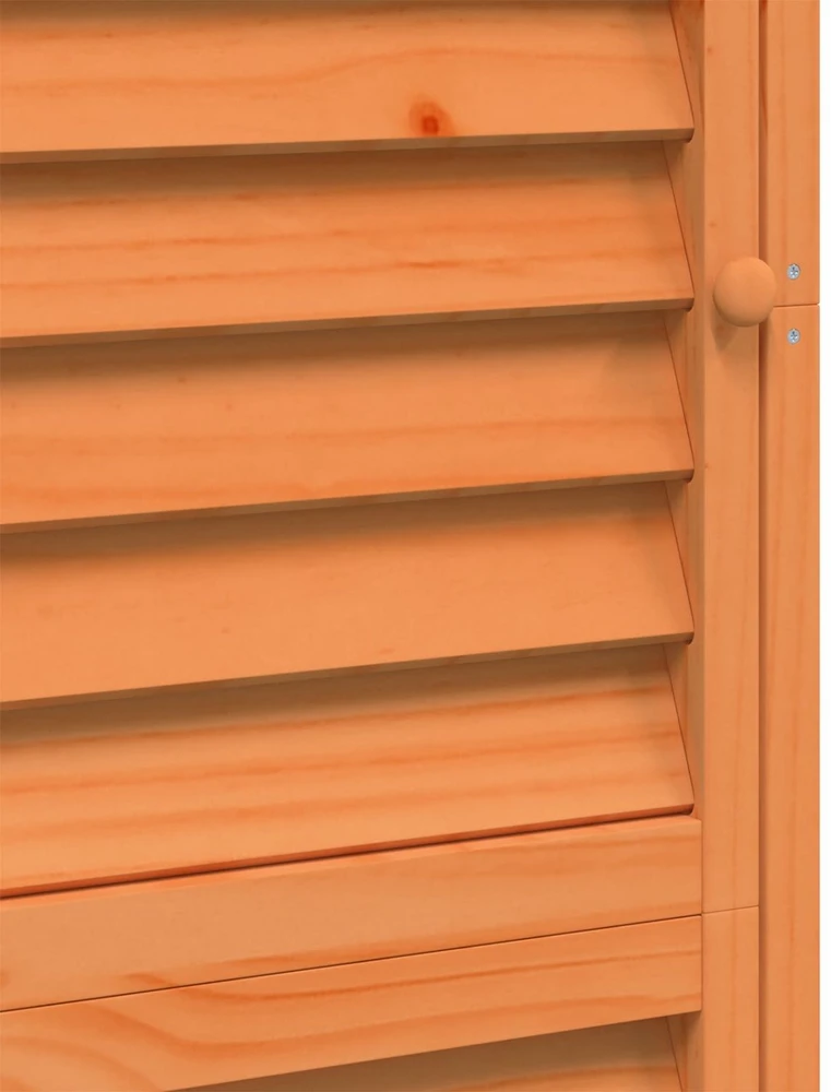 Sodo Sandėlys Ruda 59 x 56 x 176 cm Kietasis pušinis medis