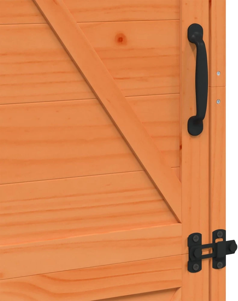Sodo Sandėlys Ruda 59,5 x 56 x 176,5 cm Kietasis pušinis medis