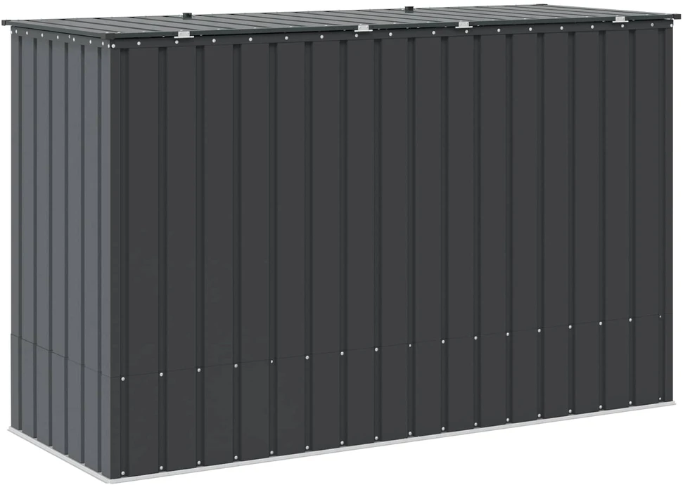 Sodo saugojimo dėžė Juoda 214 x 82 x 132 cm Plienas