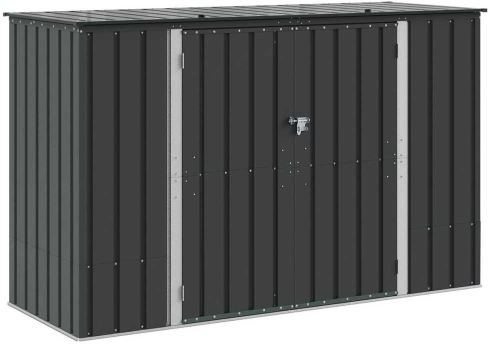 Sodo saugojimo dėžė Juoda 214 x 82 x 132 cm Plienas