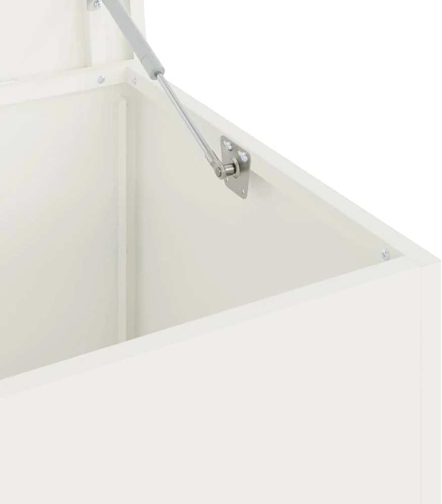 Sodo saugojimo pagalvių dėžė Galvanizuotas plienas 220 L Balta