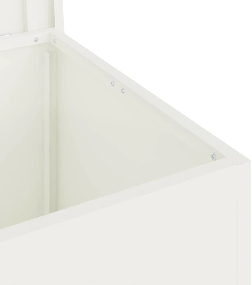 Sodo saugojimo pagalvių dėžė Galvanizuotas plienas 117 L Balta
