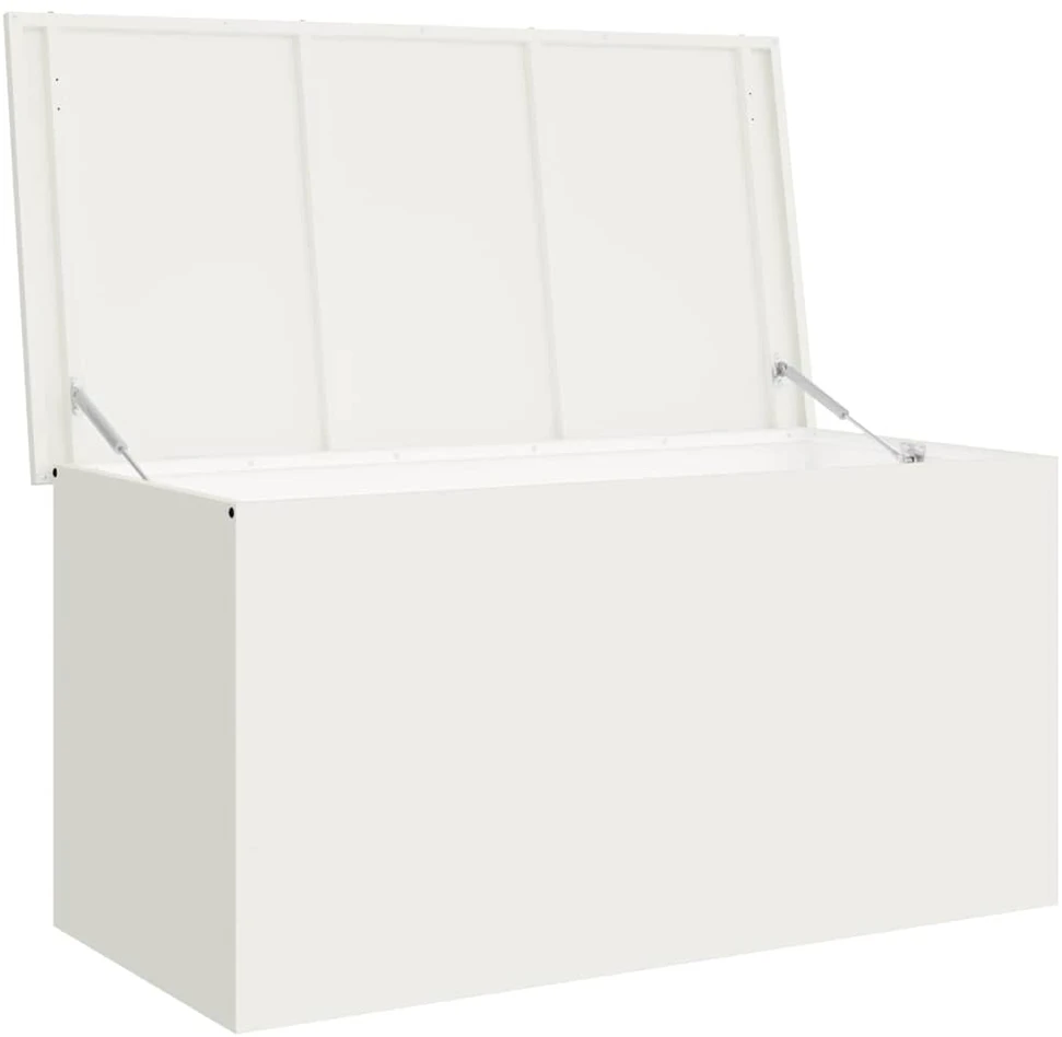 Sodo saugojimo pagalvių dėžė Galvanizuotas plienas 220 L Balta