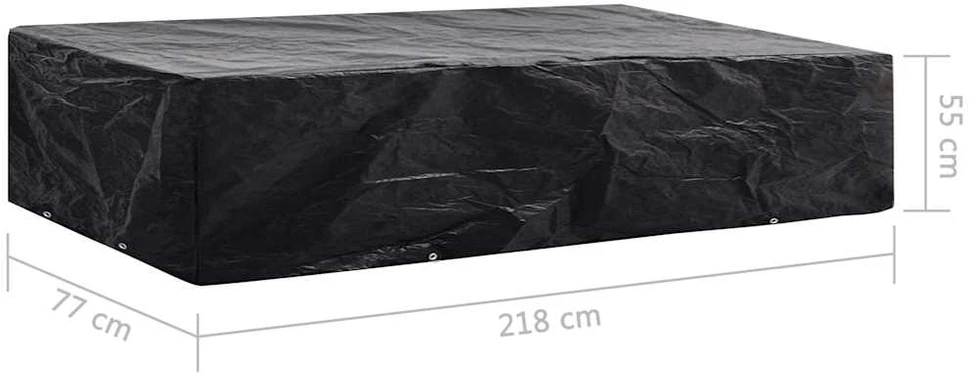 Sodo saulės gulto uždangalai, 2vnt., 218x77x55cm, 8 kilputės