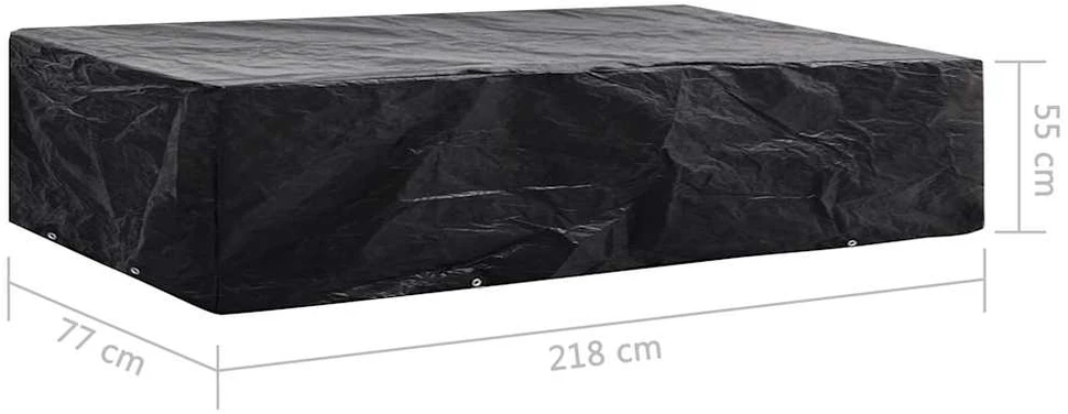 Sodo saulės gulto uždangalas, 218x77x55 cm, 8 kilputės