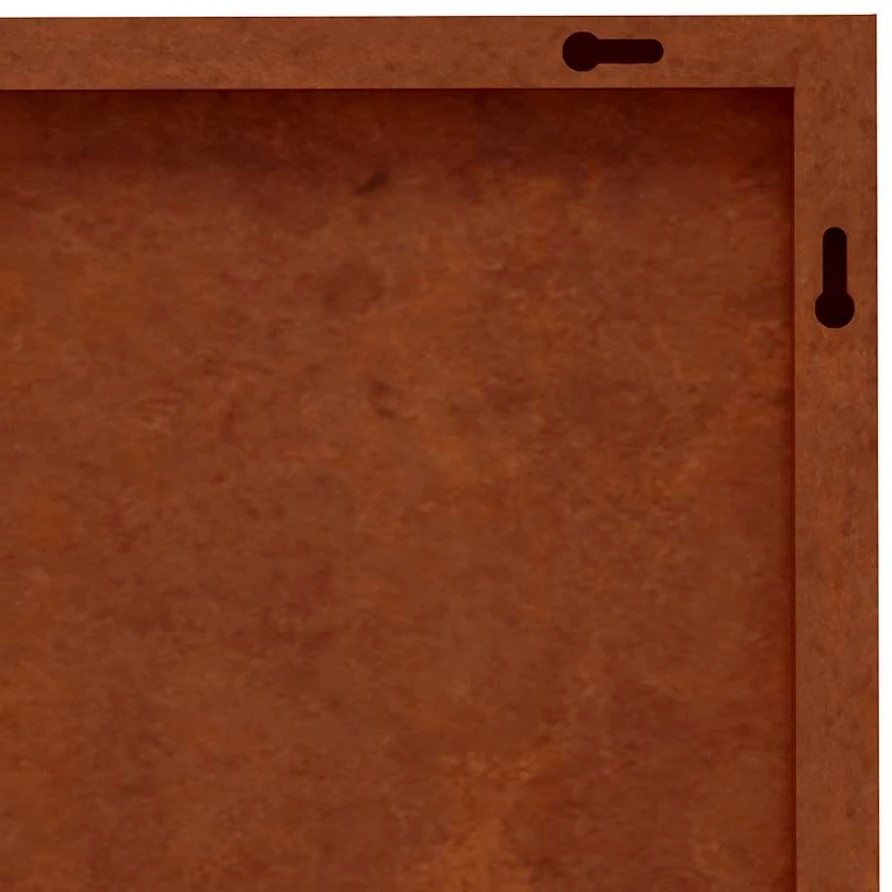 Nuotraukų rėmelis Sodo sienos dekoracija, 105x55cm, corten plienas, panorama