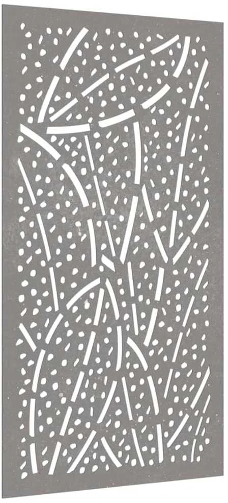 Nuotraukų rėmelis Sodo sienos dekoracija, 105x55cm, corten plienas, lapų dizaino