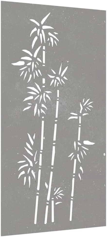 Nuotraukų rėmelis Sodo sienos dekoracija, 105x55cm, corten plienas, bambukas