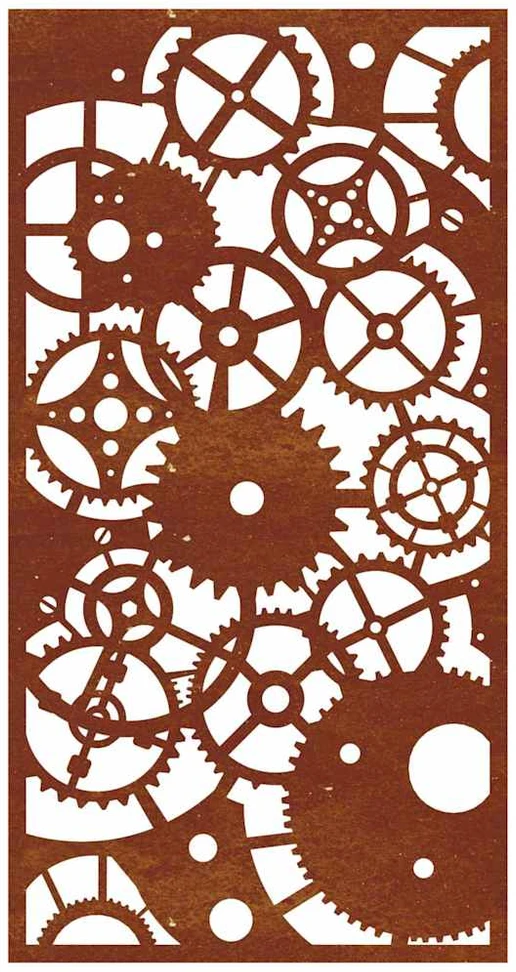 Nuotraukų rėmelis Sodo sienos dekoracija, 105x55cm, corten plienas