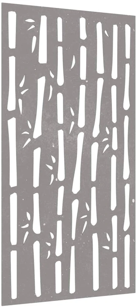 Nuotraukų rėmelis Sodo sienos dekoracija, 105x55cm, corten plienas, bambukas