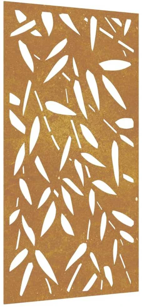 Nuotraukų rėmelis Sodo sienos dekoracija, 105x55cm, corten plienas, bambukas