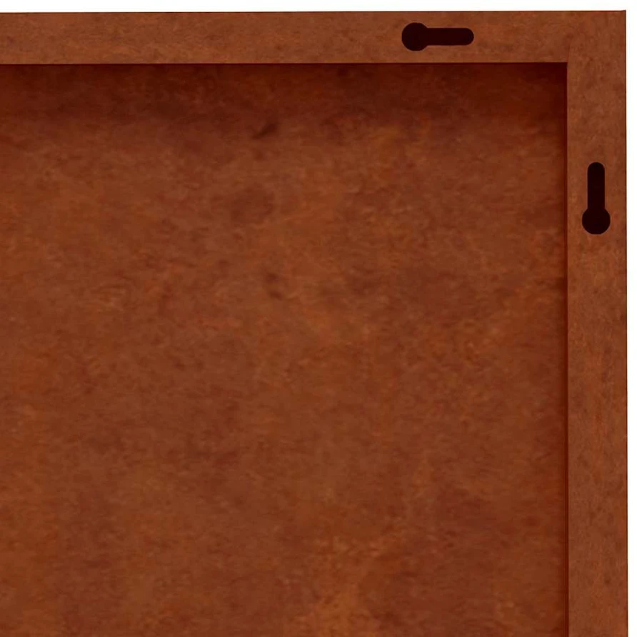 Nuotraukų rėmelis Sodo sienos dekoracija, 105x55cm, corten plienas, paukščiai