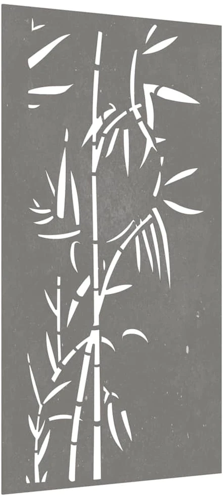 Nuotraukų rėmelis Sodo sienos dekoracija, 105x55cm, corten plienas, bambukas