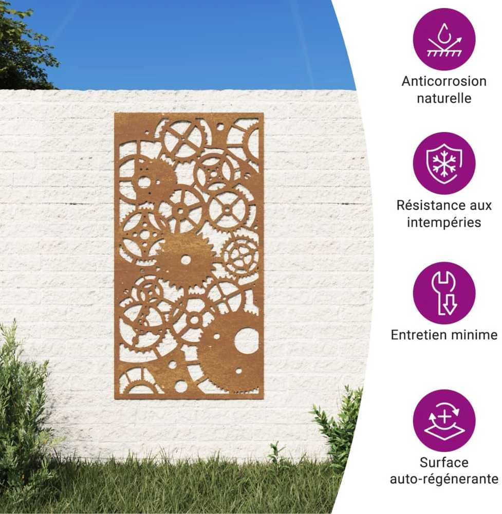 Nuotraukų rėmelis Sodo sienos dekoracija, 105x55cm, corten plienas