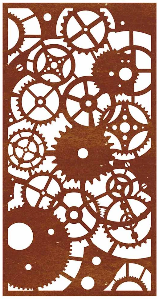 Nuotraukų rėmelis Sodo sienos dekoracija, 105x55cm, corten plienas
