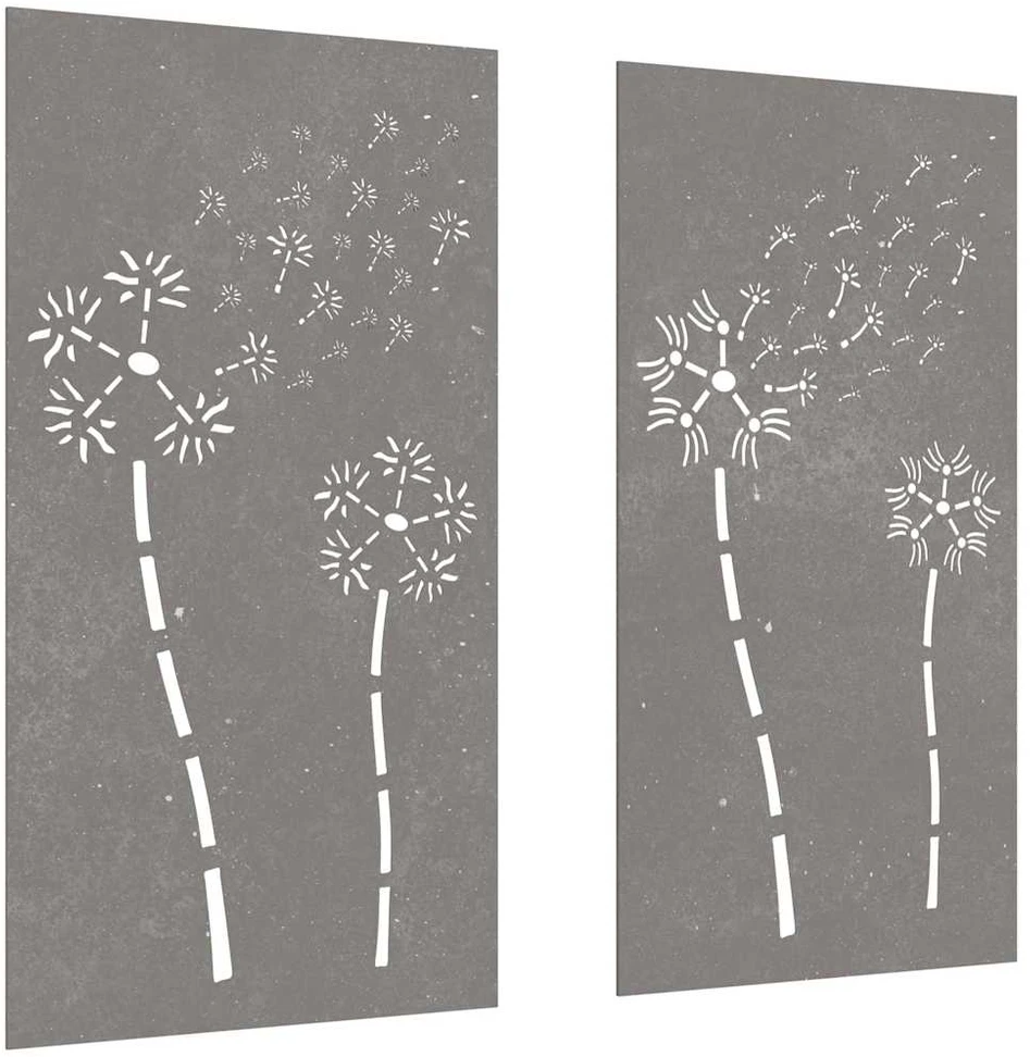 Nuotraukų rėmelis Sodo sienos dekoracija, 2 dalių, 105x55cm, corten plienas