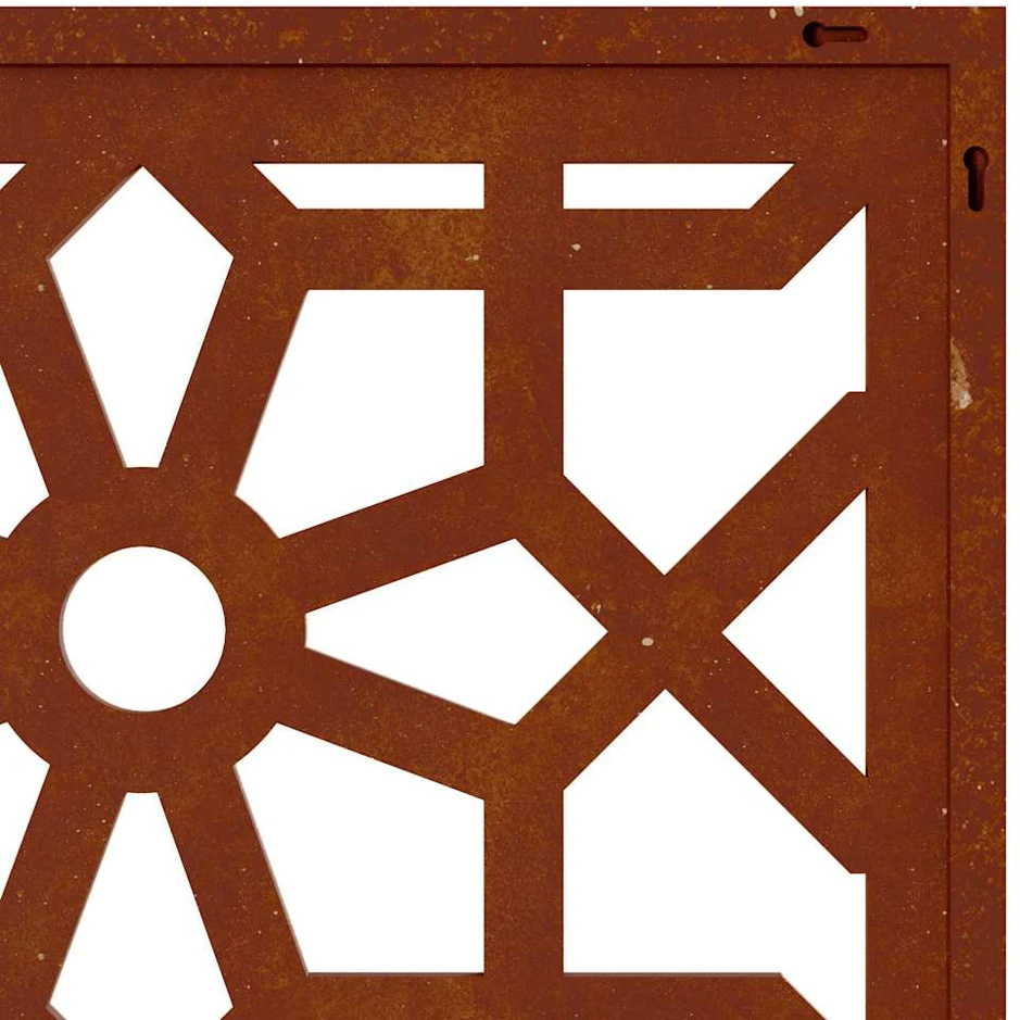 Nuotraukų rėmelis Sodo sienos dekoracija, 55x55cm, corten plienas