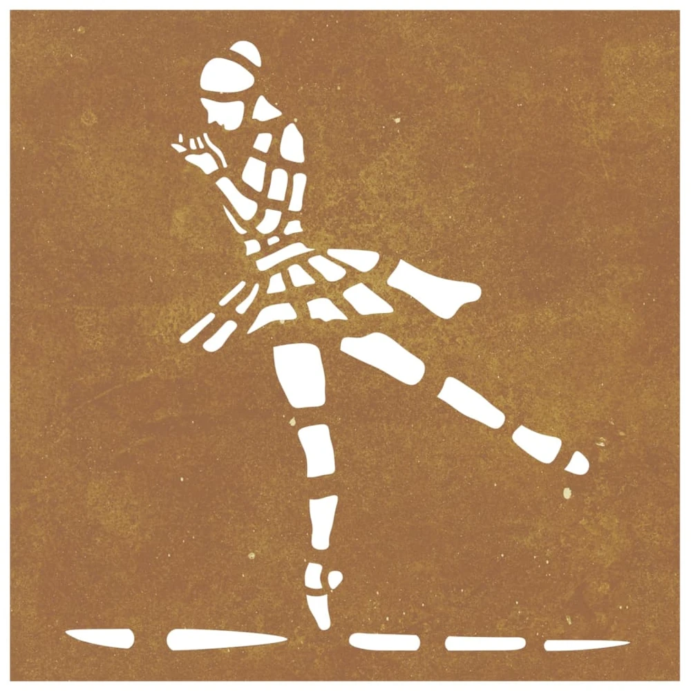 Nuotraukų rėmelis Sodo sienos dekoracija, 55x55cm, corten plienas, balerina