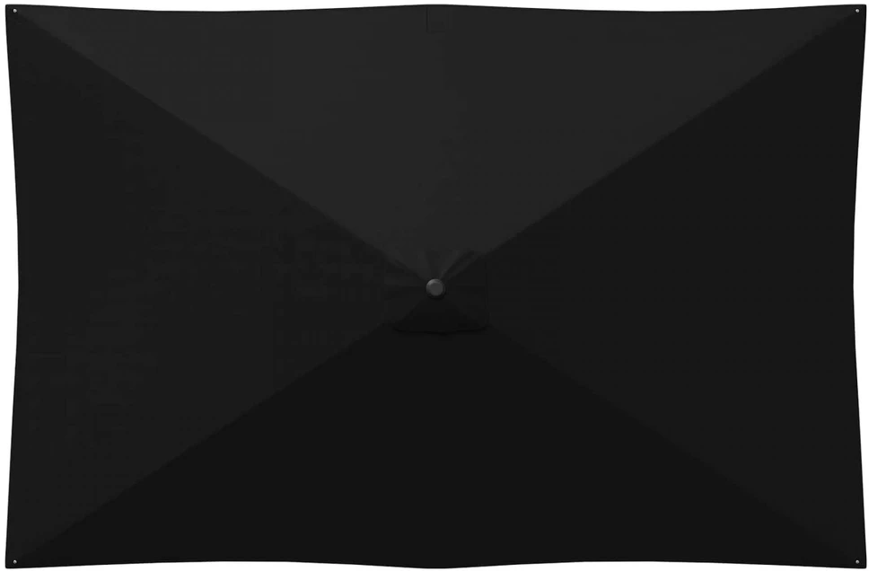 Sodo skėtis 200 x 300 cm Poliesteris Stačiakampio Juoda