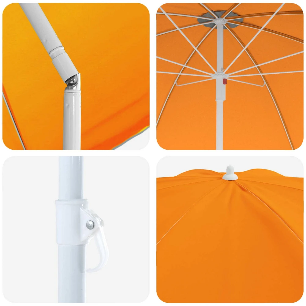 Sodo skėtis 240 cm 170T poliesteris Oranžinė