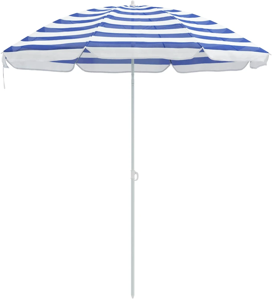 Sodo skėtis 240 cm 170T poliesteris Mėlyna ir balta