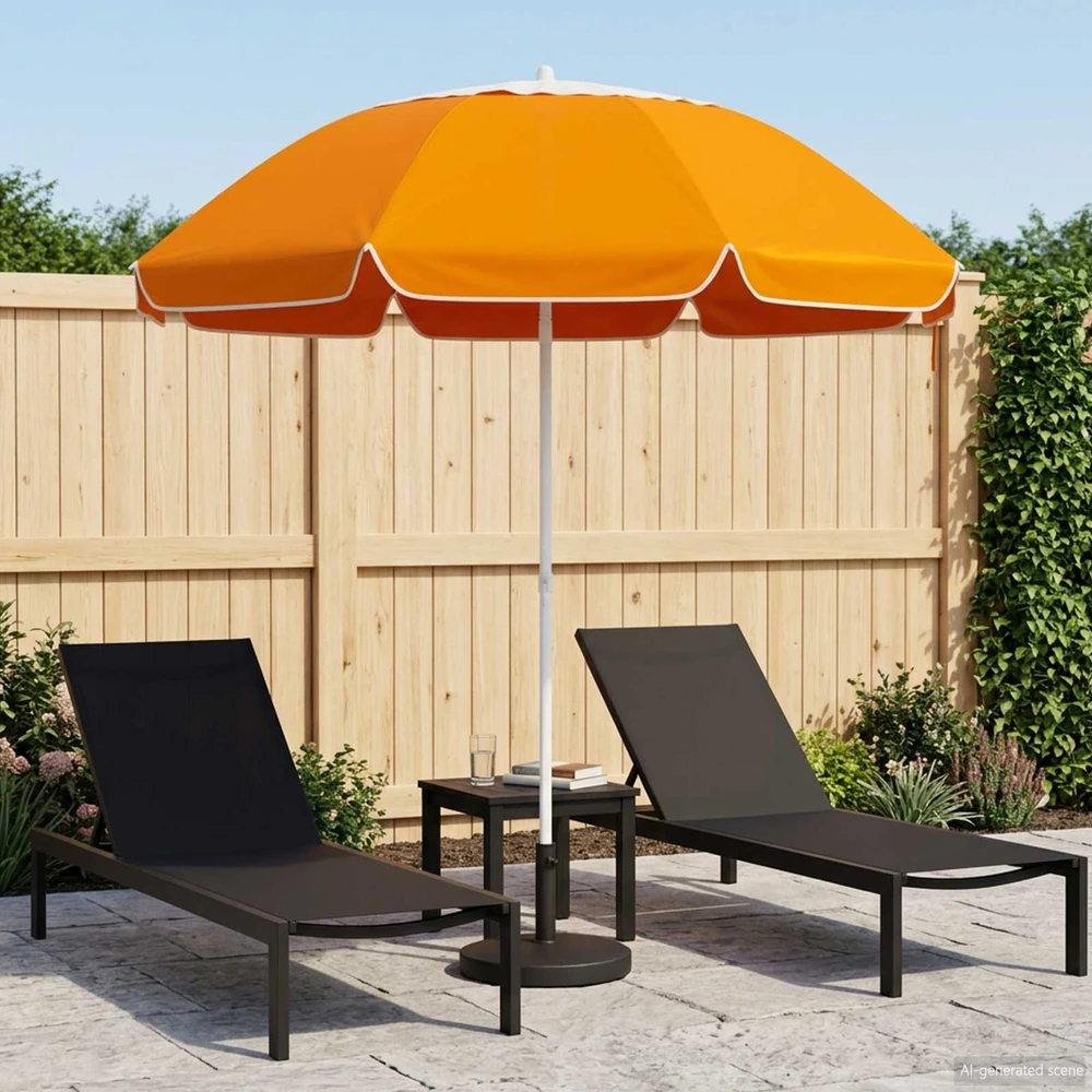 Sodo skėtis 240 cm 170T poliesteris Oranžinė