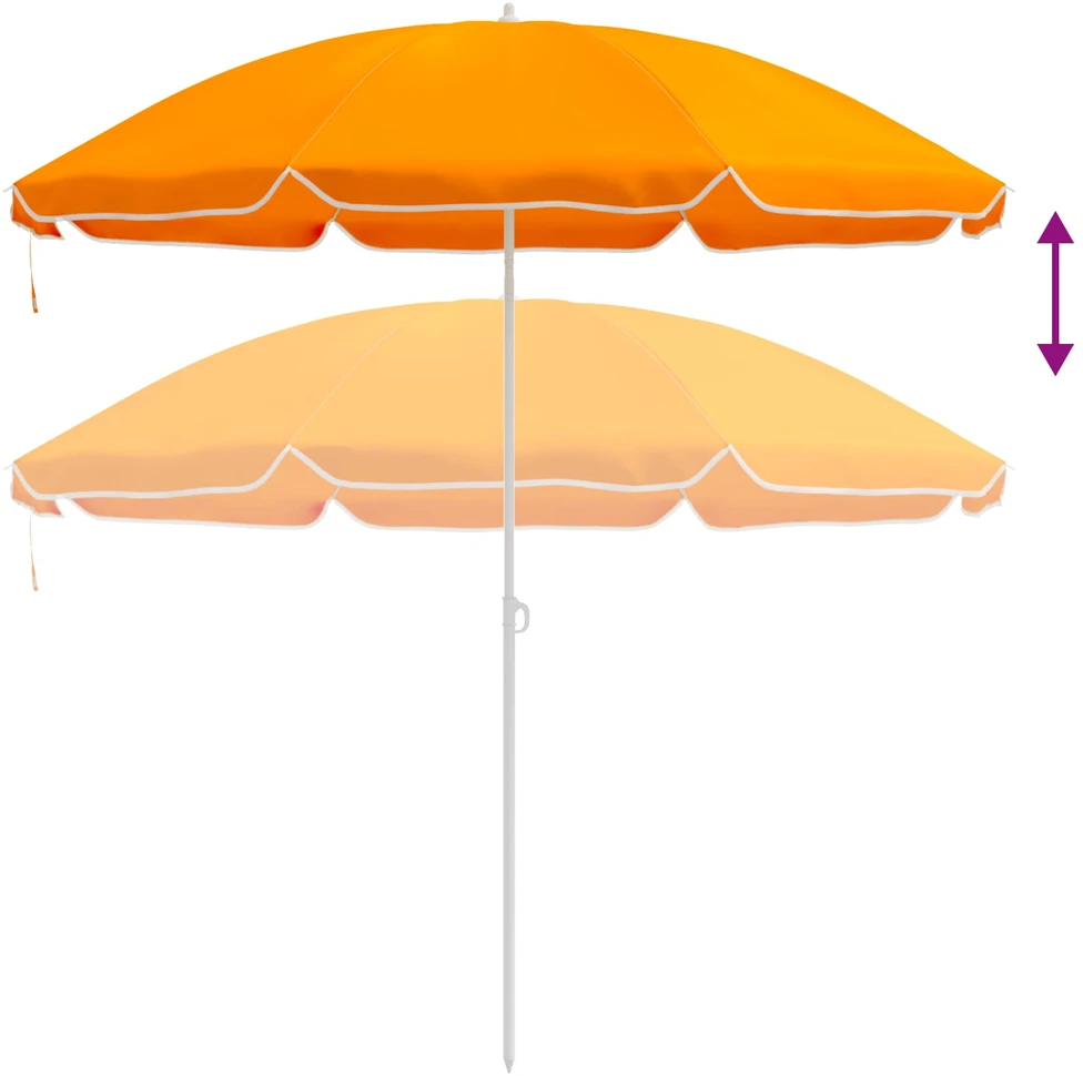 Sodo skėtis 240 cm 170T poliesteris Oranžinė