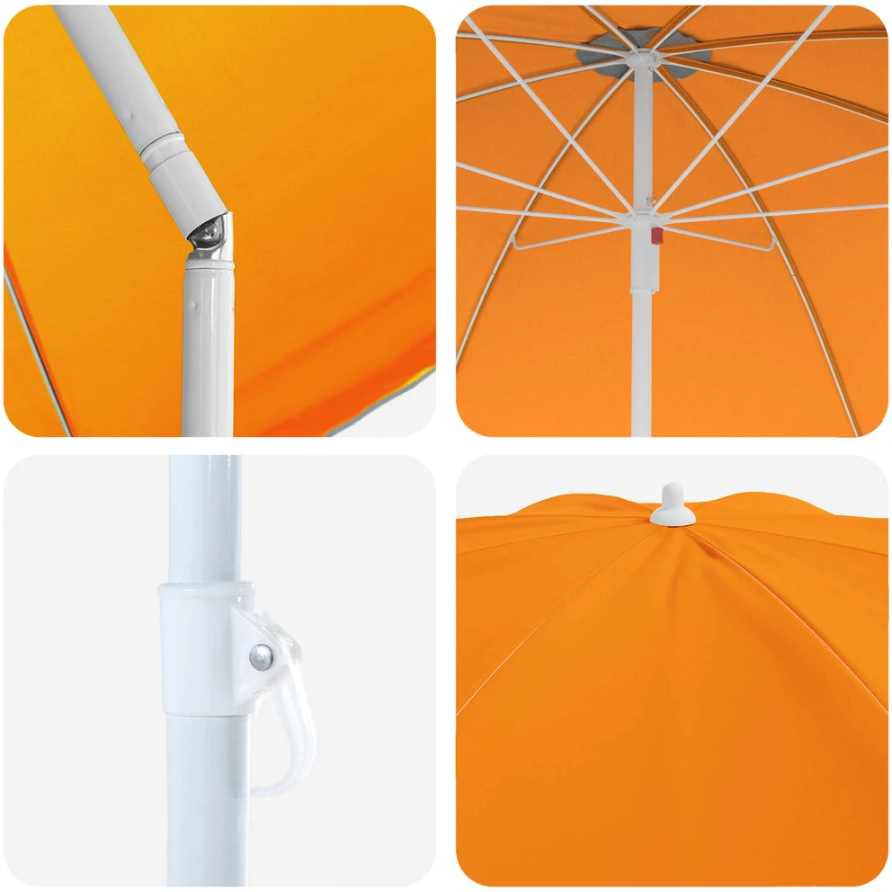 Sodo skėtis 240 cm 170T poliesteris Oranžinė