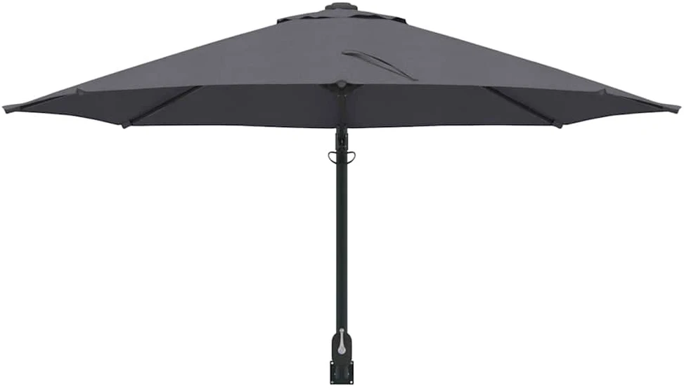 Sodo skėtis 248 x 248 x 148 cm Poliesteris ir plienas Antracito